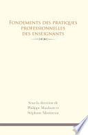 Fondements des pratiques professionnelles des enseignants