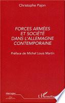 Forces armées et société dans l'Allemagne contemporaine