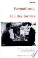 Formalisme, jeu des formes