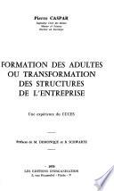 Formation des adultes