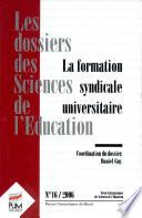 Formation Syndicale a L Univer