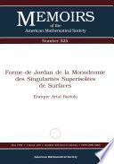 Forme de Jordan de la monodromie des singularités superisolées de surfaces