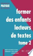 Former des enfants lecteurs