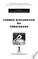 Formes discursives du témoignage