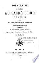 Formulaire de prières au Sacré-Coeur de Jésus