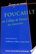 Foucault au Collège de France