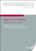 Fragments d'érudition