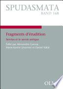 Fragments d'érudition. Servius et le savoir antique.