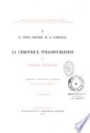 Fragments des anciennes chroniques d'Alsace