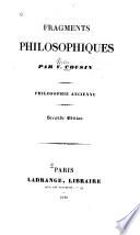Fragments philosophiques
