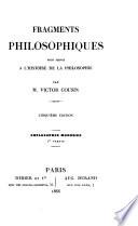 Fragments philosophiques pour servir à l'histoire de la philosophie