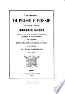 Frammenti di prose e poesie del giovine pianista Eugenio Zampi ... con l'aggiunta della sua vita di prose e versi in sua memoria di vari letterati, suoi amici