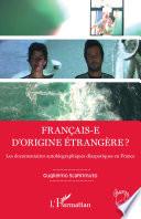 Français-e d'origine étrangère ?