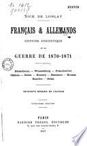 Français et allemands...guerre de 1870-1871