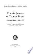 Francis Jammes et Thomas Braun