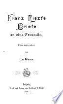 Franz Liszt's Briefe