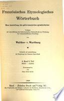 Französisches etymologisches Wörterbuch