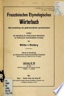 Französisches etymologisches Wörterbuch