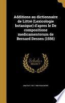 FRE-ADDITIONS AU DICTIONNAIRE