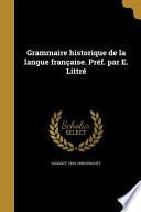FRE-GRAMMAIRE HISTORIQUE DE LA
