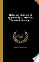 FRE-NOTES SUR PARIS VIE ET OPI