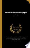 FRE-NOUVELLE REVUE THEOLOGIQUE