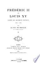 Frederic II et Louis XV