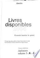 French books in print, anglais