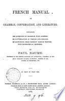 French manual of grammar, conversation, and literature