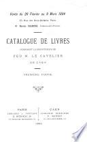French private libraries catalogues