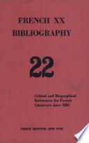 French Xx Bibliography 22 Volume 5 Number 2 Issue No. 22