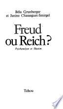 Freud ou Reich?