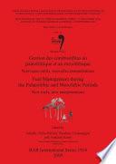Fuel management during the Palaeolithic and Mesolithic periods