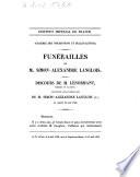 Funérailles de M. Simon-Alexandre Langlois. Discours de M. Lenormant ...