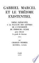 Gabriel Marcel et le théisme existentiel