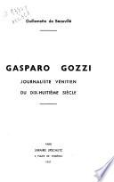 Gasparo Gozzi, journaliste vénitien du dix-huitième siècle