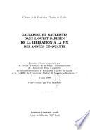 Gaullisme et gaullistes dans l'ouest Parisien de la libération à la fin dea années cinquante