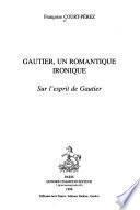 Gautier, un romantique ironique