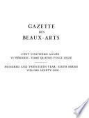 Gazette des beaux-arts