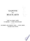Gazette des beaux-arts