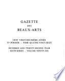 Gazette des beaux-arts