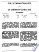 Gazette Du Bureau Des Brevets