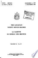 Gazette Du Bureau Des Brevets