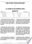 Gazette Du Bureau Des Brevets