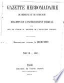 Gazette hebdomadaire de médecine et de chirurgie
