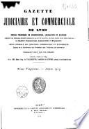 Gazette judiciaire et commerciale de Lyon