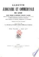 Gazette judiciaire et commerciale de Lyon