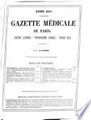 Gazette médicale de Paris