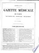 Gazette médicale de Paris