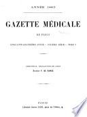 Gazette médicale de Paris